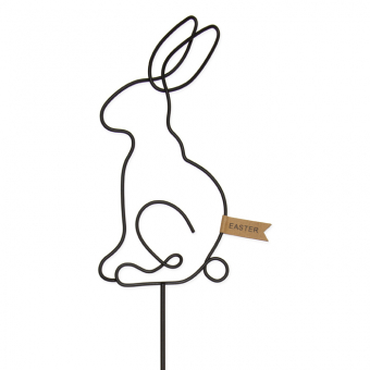 Metallstecker " Hase" ca. 11 x 23 cm 