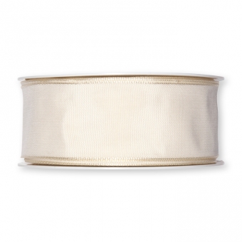 Standard Drahtkantenband 40 mm | Creme (70)