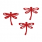 Filz-Libellen, sortiert, Farbe: rot