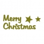 Filz-Sticker Schriftzge Frohe Weihnachten, Farbe: olivgrn