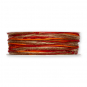 Kordel Materialmix 5 mm, Farbe: Rot/Orange