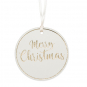 Samt-Hnger "Merry Christmas" 3 Stck, Farbe: Creme/Gold